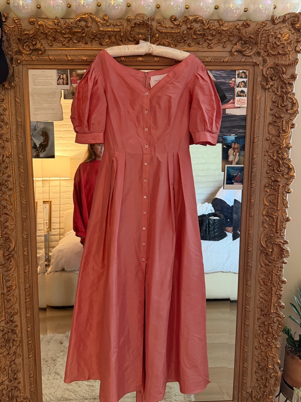 Carolina Herrera 🌷🍉🎀 Puff Sleeve Formal Dress